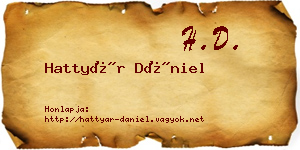 Hattyár Dániel névjegykártya